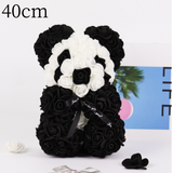Valentine's Day Gift Rose Bear, Eternal Flower Rose Teddy Bear, PE Foam Toy for New Year's Eve