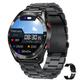 ECG PPG Business Stainless Steel Strap, Bluetooth Call, Smartwatch