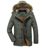 Fleece-lined Jacket, Thickened Military Coat for Men