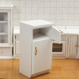 Miniature Furniture Accesories, Model Kitchen Scene of Doll House, White Refrigerator