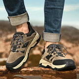 Lace-up Sneakers for Men, Casual Breathable Outdoor Hiking Running Sports Shoes
