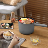 Single Electric Fondue Pot or Frying Pan with Mini Bubble Plug