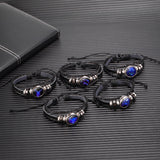 Zodiac Constellation Bracelet, Braided Design Bracelet for Men, Women, and Kids