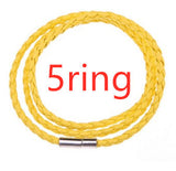 Men's Braided Genuine Leather Bracelet, Stainless Steel Beads, Charm Band for Boys