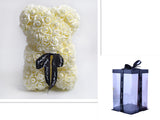 Valentine's Day Gift Rose Bear, Eternal Flower Rose Teddy Bear, PE Foam Toy for New Year's Eve