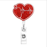 Rainbow Retractable Rotating Pull Stripping Clip Voucher or ID Buckle for Medical and Lab Practioners
