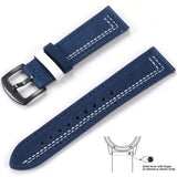 Grained Leather Strap for Quick Release, Hand Made Retro Watch Bands (Watch not Included)