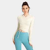 Slim-fitting Running Sweatshirt, Finger Yoga Workout Top