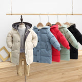 Kids' Heavy Winter Puffer Jacket – Cozy Hooded Outerwear for Children