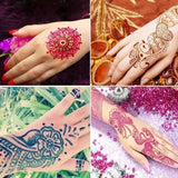 Glitter Hand Painted, Tattoo Cream, Henna Mehndi Cone