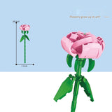 Building Blocks, Flower Decoration Bouquet Rose Assembled Toy