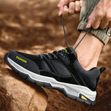 Lace-up Sneakers for Men, Casual Breathable Outdoor Hiking Running Sports Shoes