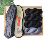 DIY Material Bag to Carve-out Handwoven Breathable Shoes