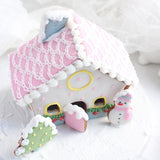 DIY Baking Christmas Snowman House Cutter Moulds