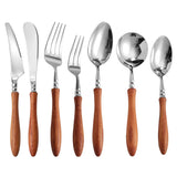 304 Stainless Steel Kitchen Tableware with Rosewood Handle