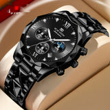 Men's Business Style Tungsten Steel, Waterproof Quartz Watch