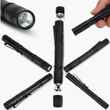 Aluminum Alloy Waterproof Strong Light Pencil-type Flashlight