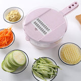 8 in 1 Mandoline Vegetable Slicer, Potato Peeler, Carrot Onion Grater with Strainer, Vegetable Cutter, Kitchen Accessories