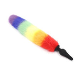 Rainbow Fox Tail, Butt Plug