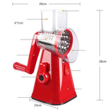 Hand-cranked Drum Vegetable Cutter & Slicer – Multi-function Kitchen Tool
