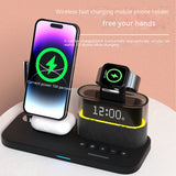 3-in-1 Magnetic Night Lamp with Wireless Charger and Alarm Clock