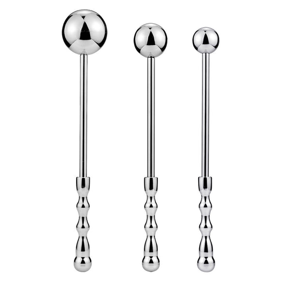 Stainless Steel Butt Plug, Hand Tapping Jewel