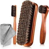 Horse Hair, Shiny Shoes, Suede Cleaning Brush