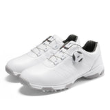 Waterproof Sneakers, Spin Button Laces, Anti-slip Golf Shoes for Women