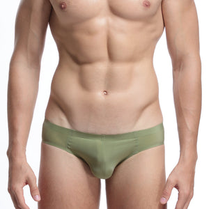 Men's Breathable Briefs Seamless Color Underwear