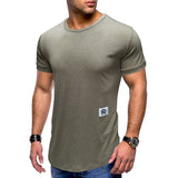 Men’s Solid Color Sports T-shirt – Loose Fit, Short Sleeve Casual Tee