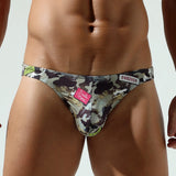 Camouflage Men's Bottoming Flared Briefs