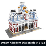 Park Roller Coaster, Assembled Model, Building Blocks Toys