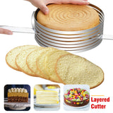 Layered Telescopic - Cake Slicer Mold, Baking Container