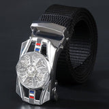 Good Luck Charm, Woven Nylon Waistband, Casual Fashion Belt