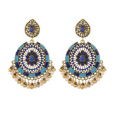 Indian Bell Alloy Bead Earrings