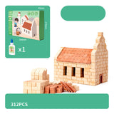 Mini Brick House Building DIY Toy