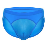 Men's Low Waist Transparent Mesh Briefs