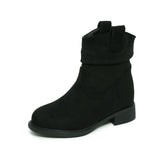 Suede Slimming Chunky-heel Fashion Ankle Boots for Women