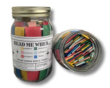 Handmade Bible Verses Jar, 67 Color-coded Bible Verses about Emotions and Feelings, Display a Godly Gift of Christ