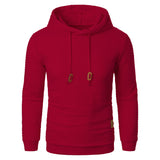 Men’s Jacquard Hooded Sweater – Long-sleeved Warm Solid Knit Hoodie