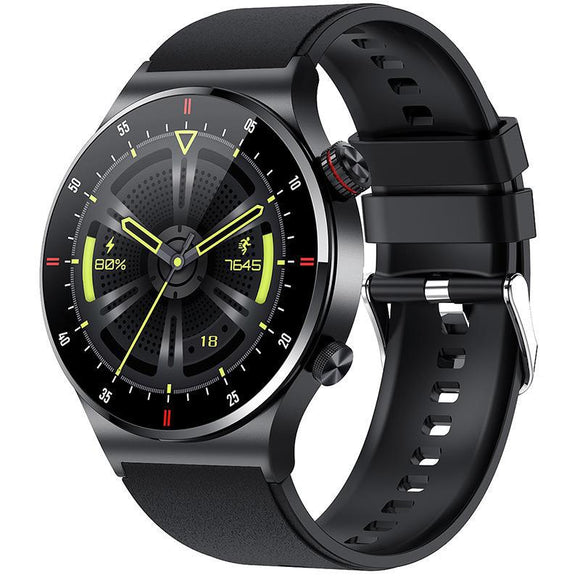 Bluetooth Calling, QW33 ECG PPG, Business Stainless Steel Strap, Waterproof Men's Watch