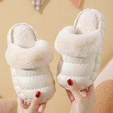Winter Slippers Indoor Non-slip Waterproof Warm Detachable Home Shoes for Kids