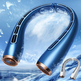 Summer Portable Little Fan, Charging Mute Bladeless, Wall Mounted Air Conditioner, Body Cooling Neck Band for Outdoors