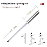 Kitchen Stainless Steel Hollow Handle, Manual Knife Sharpener
