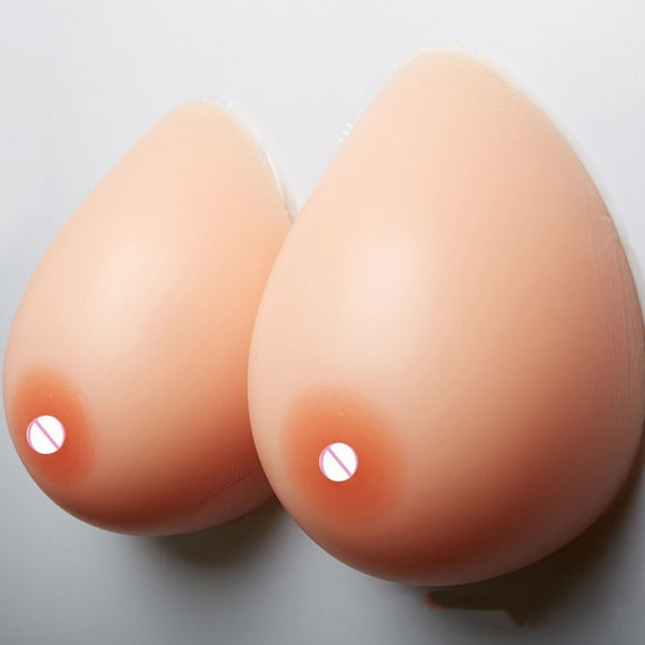 Drop Shape Artificial Breast Simulation, Fake Breasts after Crossdressing, Post Mastectomy Silicone Prosthesis