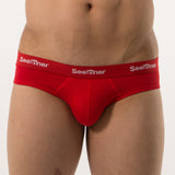 Men's Cotton Stretch, Low Waist Sports Briefs (Pack of 2)