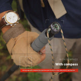 Outdoor Alpenstock Folding Multifunctional Self-defense Stick