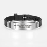Classic Bible Verses Psalms Bracelet Bangle, Christian Jewelry