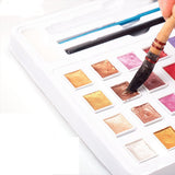 Metallic Gouache, Hand-painted Nail Art