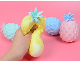 Pineapple Vent Grape Ball, Light Mud Stress Relief Squishy Toy (Pack of 3)
